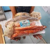 【禧福水產】雙蟹腳組合/生凍鱈場蟹/智利帝王蟹腳◇$特價4799元/2kg±10%◇居酒屋無菜單燒烤日本料理熱炒