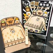 《薇妮玩具》 手撥 彈珠台 小朋友彈珠檯 玩具彈珠檯 DIY水豚君彈珠台 彈珠台玩具 玩具球檯 球桌 推推台327333