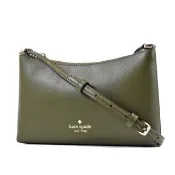 【KATE SPADE】Sadie 防刮十字紋拉鍊斜背包-海藻綠