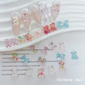 Rainbow Nail 🐻小紅書同款美甲亮片小熊 D57-D61 軟萌小熊 極光小熊