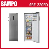 十倍蝦幣【SAMPO聲寶】220公升 直立式變頻冷凍櫃 SRF-220FD 自動除霜 宅配無安裝 可回收舊機全省配送一樓