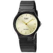 【CASIO 卡西歐】卡西歐薄型中性石英錶-金面(MQ-24-9E)