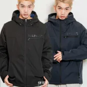 (店+)【TOMMY HILFIGER】男版 胸前經典小標 保暖 防風 防潑水 衝鋒外套