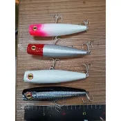 浮水大波趴Popper 73g 15公分，響珠型聲音大，VMC勾子