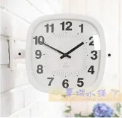 428 華城小鋪*超取當日出貨*鄉村 時鐘 靜音 田園 造型 歐式 美式 掛鐘 韓國時尚簡約雙面鐘 白色