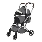 【JoPet】ORoad 歐洛 可分離寵物推車(鋁合☆ × 強力避震 × 培林軸承輪胎)