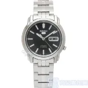 SEIKO 精工 SNKK71K1手錶 黑面 夜光指針 日星期 自動上鍊 機械錶 鋼帶 男錶【澄緻精品】