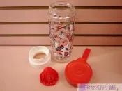 采舍流行小舖 Hello Kitty 耐熱玻璃雙層檸檬瓶 強化雙層玻璃 阻隔冰熱 瓶身不冒汗 耐高溫 耐酸鹼 不易破裂 