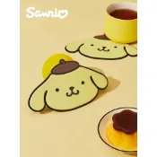 【阿柴選物店】現貨免運 正版授權 布丁狗Pom Pom Purin 三麗鷗造型杯墊 卡通圖案矽膠杯墊 防水杯墊 隔熱杯墊