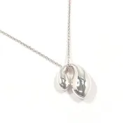 【日本直送 二手美品】蒂芙尼 TIFFANY&Co. 項鍊 雙水滴造型 Elsa Peretti 925 銀 飾品