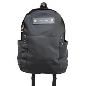 【MARC JACOBS】MJ Preppy Nylon 黑色輕量尼龍雙側袋拉鍊後背包送禮