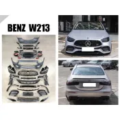 小亞車燈＊ 全新 賓士 BENZ W213 前期改後期 E63 全車包圍 老改新 前保桿 後保桿 大燈 水箱罩 尾燈