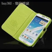 samsung galaxy n7100 note2 手機殼 時尚潮流 蘋果 皮套 高檔 新款 外殼保護套 支架 綠色[20355]