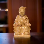 土地婆 福德正神 實木雕刻 模型神尊 廟會模型神尊 神明公仔 模型神像 土地婆公仔
