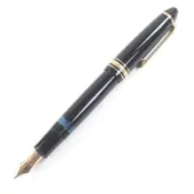 【DOKODEMO】【5積分】成色極佳 □MONTBLANCMeisterstück 146 筆帽式鋼筆，14K 金筆尖 (F)，黑色，德國製造，男士推薦 ◎