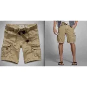 A&F男生重磅工作短褲 Abercrombie Fitch AF 工作褲