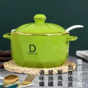 優質陶瓷豬油罐耐高溫辣椒醬專用罐大容量廚房家用帶蓋油潑辣子罐 儲油罐子 調料罐 豬油罐 辣椒罐 儲油罐 居家調料罐