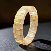 (店+)【尋寶家水晶 】【A472-14.3-1】｜頂級招財鈦晶手排｜14.3mm 粗絲版鈦貓眼 × 附贈高質感收藏盒