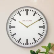 (店+)【Artichoke】英國 北歐 靜音 掛鐘 12吋 原創設計 田園風 - 車站