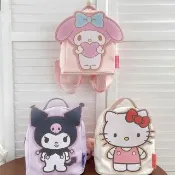 【SANRIO 三麗鷗】酷洛米美樂蒂凱蒂貓立體卡通兒童後背包 雙肩包外出包(Hello Kitty)