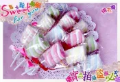《 繽紛大款麻花捲棉花糖 》  婚禮小物/ 二次進場/送客喜糖/幼兒園分享糖/幼稚園慶生/幼稚園點心-甜蜜遇見愛 ❤
