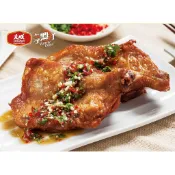 【億明食品】泰式椒麻雞 (含椒麻汁) 270g｜外皮酥脆｜雞腿肉鮮嫩多汁｜獨家椒麻醬香麻帶勁｜輕鬆料理美味上桌