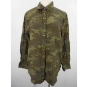 UNIQLO 軍綠 迷彩 休閒 襯衫 XL