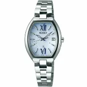 大高雄鐘錶城 seiko SK037 精工錶 Lukia SK037 1B22-0BY0B(SSQW027J) 簡約酒桶太陽能電波腕錶/藍面25.6mm｜樂天領券現折★全館特惠中★指定刷卡回饋10%