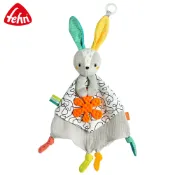 【Fehn 芬恩】彩虹樂園小兔奶嘴安撫巾