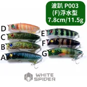 【W.S釣具】路亞、彩繪波趴、7.8cm/11.5g、內置響珠、懸浮型 台灣出貨！P003