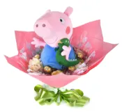 X射線 精緻禮品 喬治 金莎捧花，佩佩豬/情人節金莎花束/頒獎/畢業花束/畢業典禮/情人節禮物/送禮/捧花/節慶/婚禮小物/生日禮物/交換禮物/告白/求婚，X射線【Y888866】