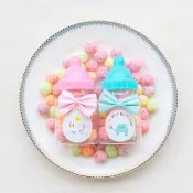 生日分享禮 迷你小奶瓶糖果  五彩球餅乾  2色可選 幼稚園慶生