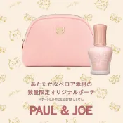 ♡Gracieux♡日本限定 PAUL&JOE 粉 貓咪 收納包 化妝包 手拿包 小物包 日雜包 粉