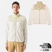 【The North Face】女 Polartec 立領抗污抗臭保暖抓絨外套.夾克_81SR-4U0 黃金白
