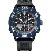 CITIZEN 星辰錶 世界時間 雙顯錶 光動能( JR4065-09E)44mm