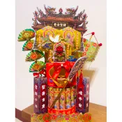 《萬德文創神意坊》⚔️【關聖帝君單層祝壽蛋糕｜霸氣獻壽・誠心敬神】⚔️神明元寶紙皆可更換·購買一座以上請分開下單！