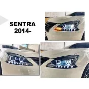 現貨 改裝＊ SUPER SENTRA 2012 2013 類BMW雙圓 LED導光式 R8 魚眼 大燈