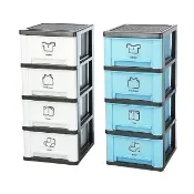【KEYWAY 聯府】面寬40-亞黛爾四層櫃 附輪(收納 置物櫃 抽屜櫃 MIT台灣製造)