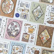 3小喵咪雙面明信片/卡片/多款圖案