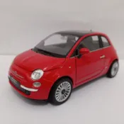 MERAH Diecast Car Fiat 500 紅色 2007 Welly 1:24 原裝展示收藏玩具車