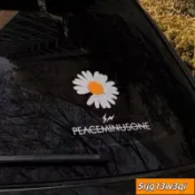 【免運】 汽車貼紙GD 權志龍小雛菊 個性創意 汽車貼紙 藤原浩 潮流 改裝車身貼 摩托車貼紙