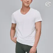  ADISI 男Tactel Pro短袖快乾排汗V領內衣AL2311079 (S-2XL) 白色｜透氣 吸濕排汗 快乾