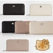 RM代購-Hello Kitty真皮長夾(頭層皮TJ025)(烤焦系列)盒裝附專屬袋