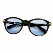 【DOKODEMO】狀況極佳 △CartierCT0395SA Première de Cartier Boston 太陽眼鏡，黑色鏡框，藍色鏡片，53□21-145mm 尺寸，可搭配近視鏡鏡片，義大利製造，男士款。