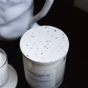 磨石子燭蓋 台灣純手工製水泥燭蓋