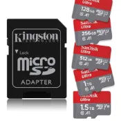 (店+)【Kingston 金士頓】轉接卡+記憶卡組 microSD Ultra A1 記憶卡 128G 256G 512G 1TB 1.5TB