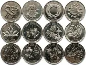 【滿300出貨】千禧年加拿大2000年1-12月紀念幣25分硬幣12枚全套全新英國女王