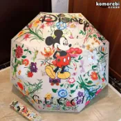 拾光藏寶閣 【米奇卡通】晴雨傘 自動傘 三折傘 摺疊傘 遮陽傘 防曬傘 抗UV傘 輕巧便攜 晴雨兩用 學生適用 可愛圖案 防風設計