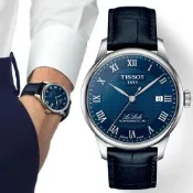 TISSOT 天梭 LE LOCLE 力洛克 自動機械錶 男錶 手錶 _T0064071604300/藍色