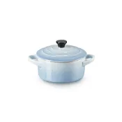 【Le Creuset】瓷器迷你圓烤盅(海岸藍)